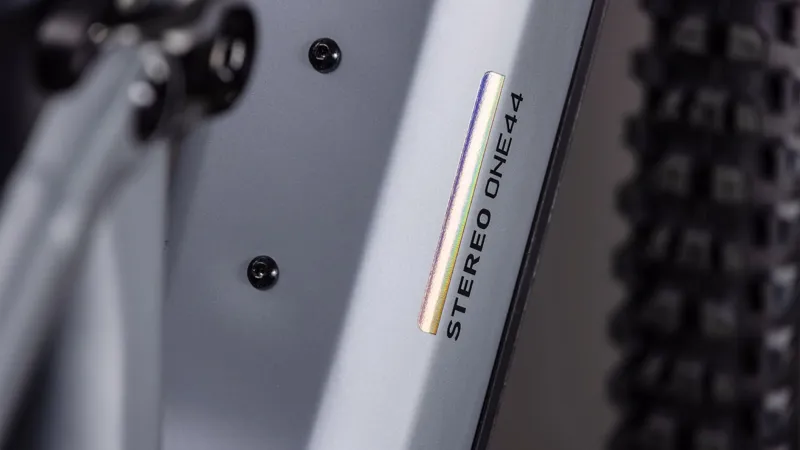 2026 Cube Stereo Hybrid ONE44 HPC SLX EVO 800 E-MTB in Slate Grey/Black-6