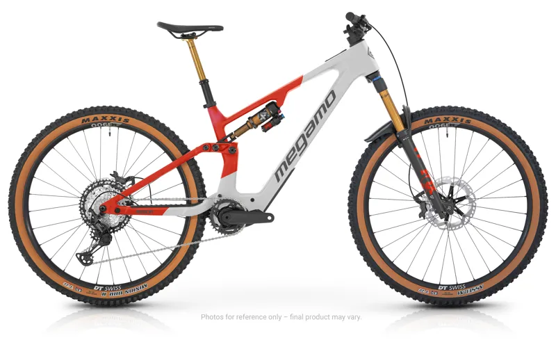 2026 Megamo Reason AL 03 E-MTB in RAW White/Red