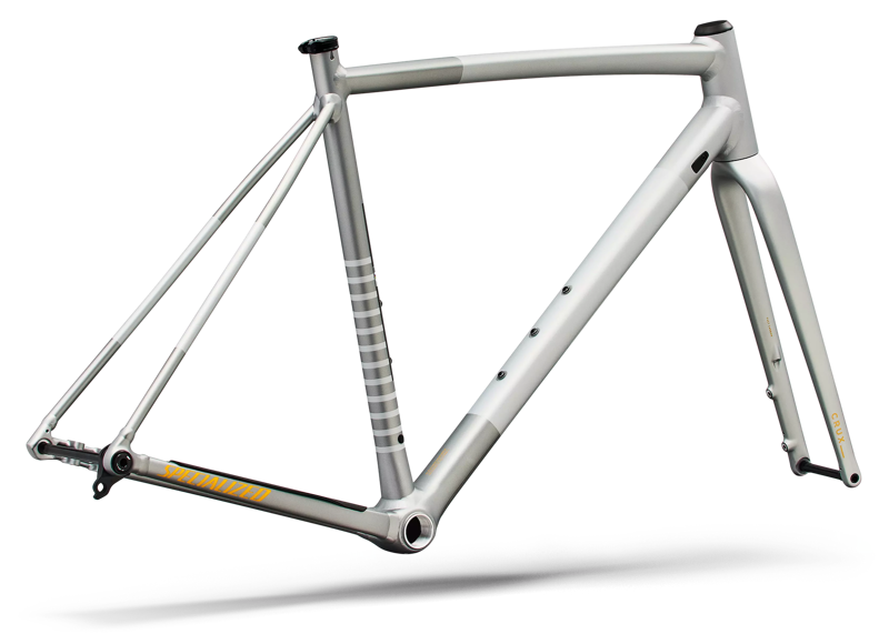 2026 Specialized Crux DSW Gravel Road Frameset in Shadow Silver/Calinia Sunshine-2