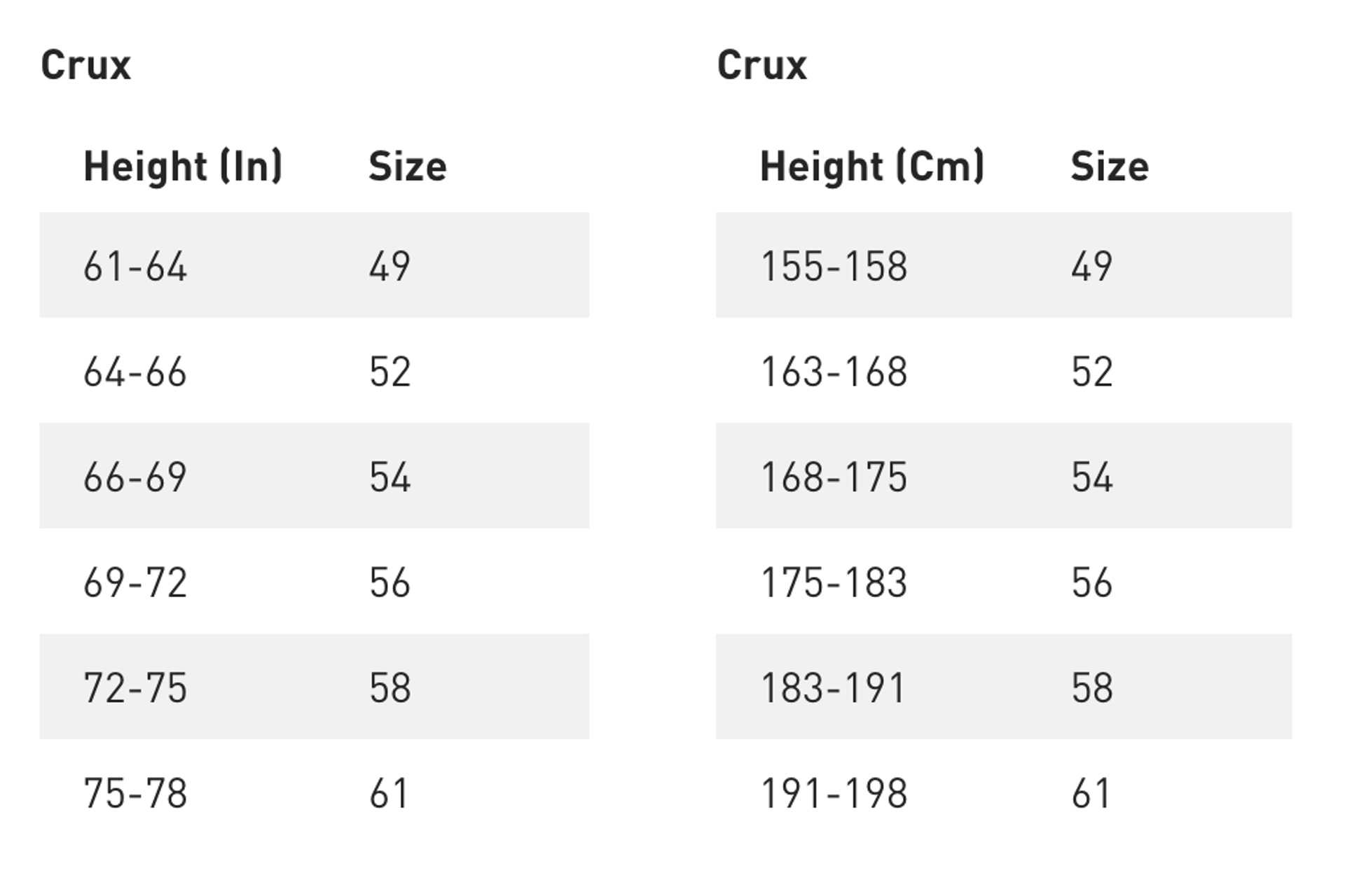 2026 Specialized Crux Pro SRAM Force XPLR AXS Gravel Bike Size guide