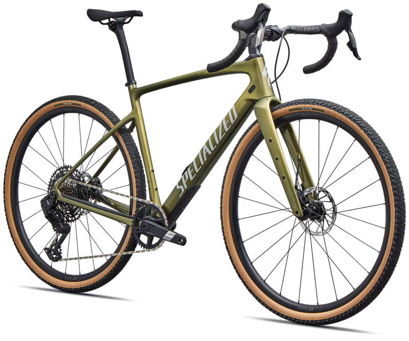 2026 Specialized Diverge 4 Comp Carbon SRAM Apex AXS/S1000 Gravel Bike in Laurel Green-1