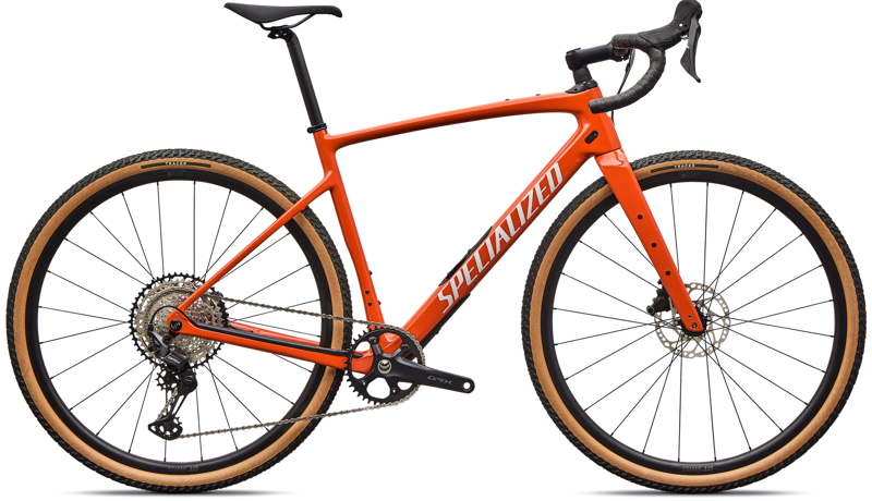 2026 Specialized Diverge 4 Sport Carbon Shimano GRX 600 Gravel Bike in Deep Orange