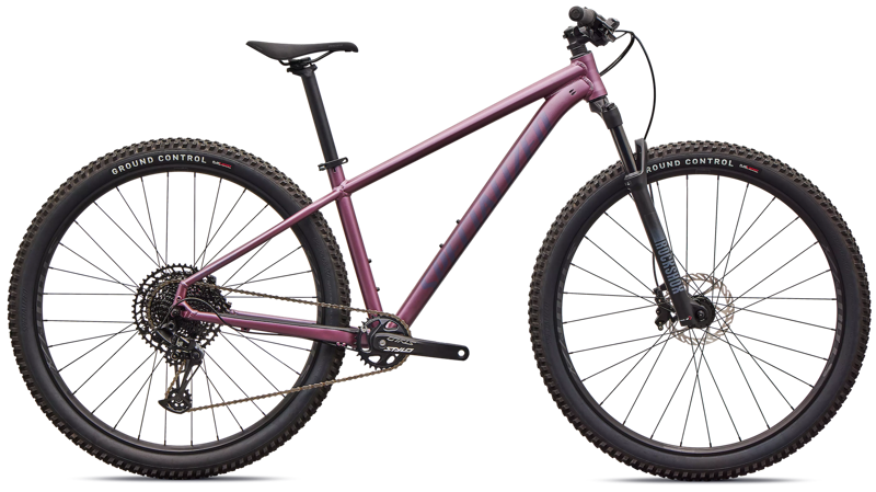 2026 Specialized Rockhopper Expert Hardtail Mountain Bike in Satin Quartz Metallic