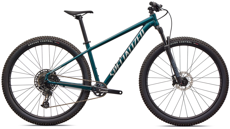 2026 Specialized Rockhopper Expert Mountain Bike in Gloss Emerald Metallic