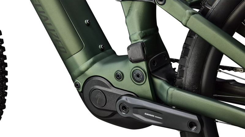 2026 Specialized Turbo Levo 4 Alloy E-MTB in Satin Cypress Metallic/Dark Moss Green-6