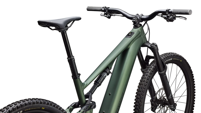 2026 Specialized Turbo Levo 4 Alloy E-MTB in Satin Cypress Metallic/Dark Moss Green-3