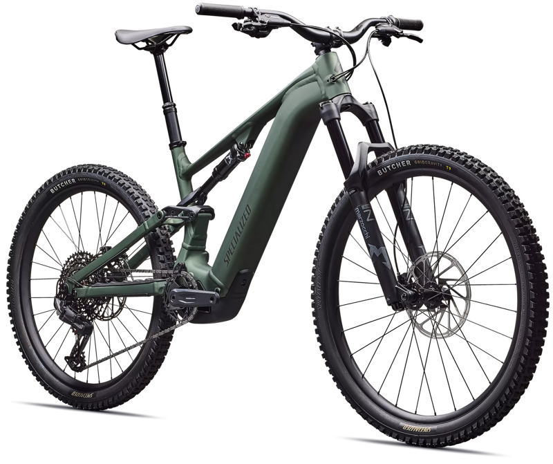 2026 Specialized Turbo Levo 4 Alloy E-MTB in Satin Cypress Metallic/Dark Moss Green-1