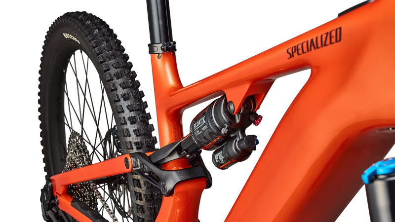 2026 Specialized Turbo Levo 4 Comp eMountain Bike in Orange Over Silver/Dark Navy-5