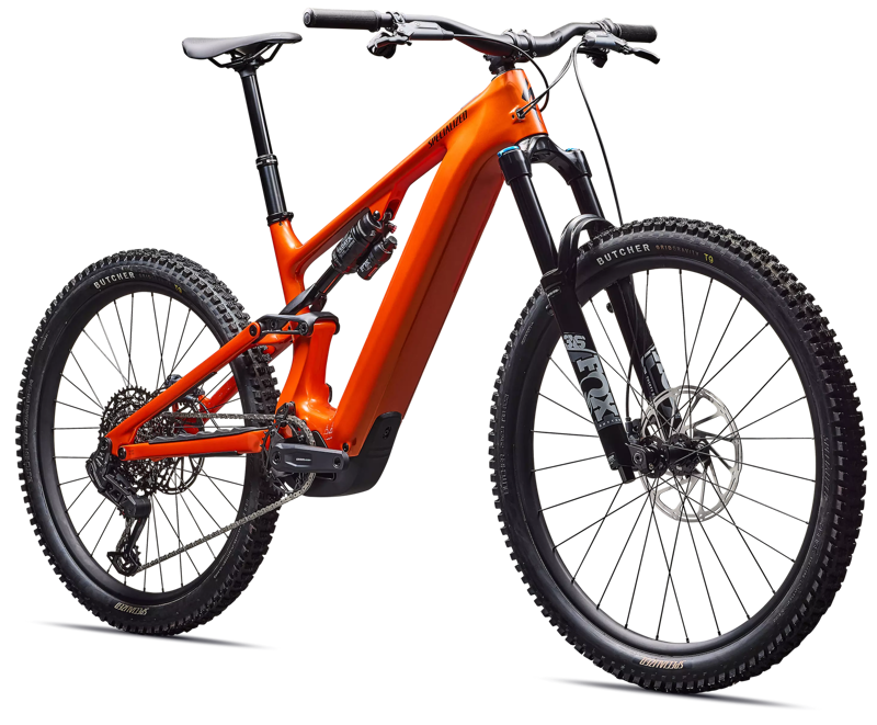 2026 Specialized Turbo Levo 4 Comp eMountain Bike in Orange Over Silver/Dark Navy-1
