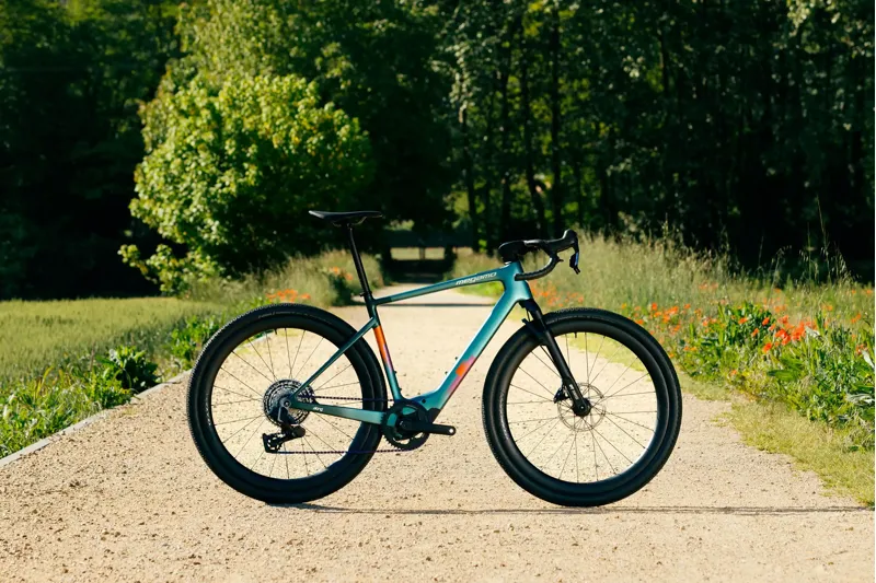 2027 Megamo Along 01 E-Gravel Bike in Pop Green-6