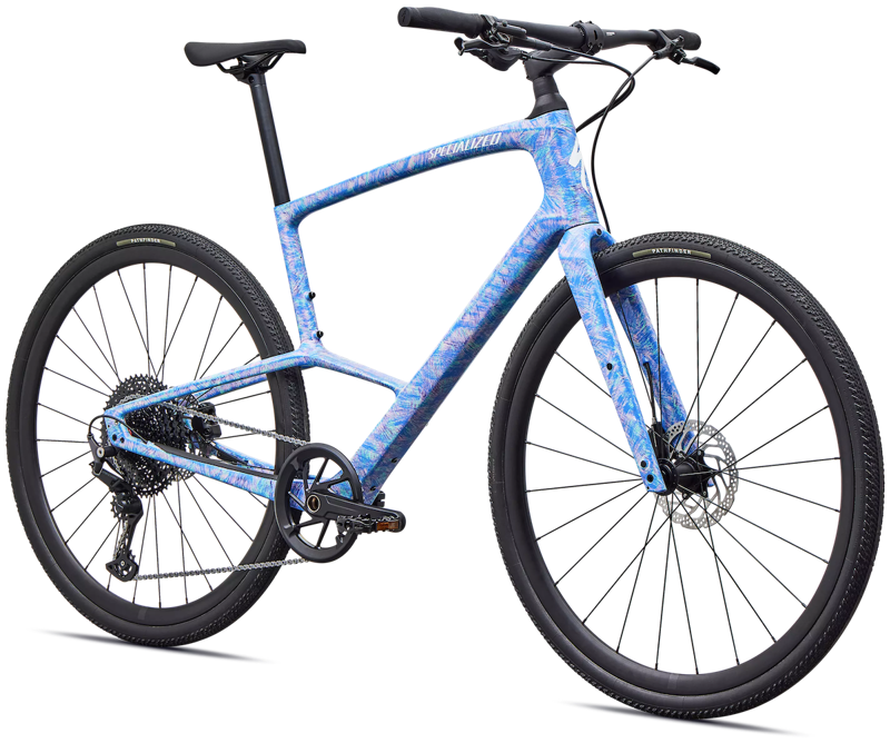 2027 Specialized Sirrus X 5. 0 Carbon Hybrid Bicycle in Dry Brush Sky-1