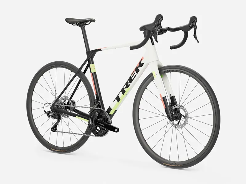 2027 Trek Domane SL 5 Endurance Road Bike in Matte Era White/Deep Smoke-1