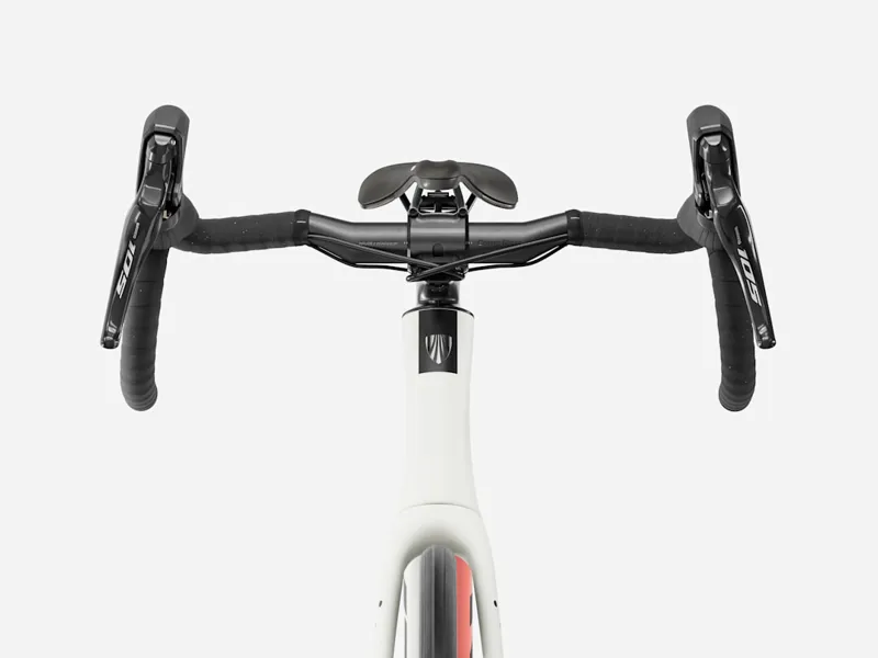 2027 Trek Domane SL 5 Endurance Road Bike in Matte Era White/Deep Smoke-2