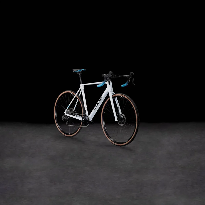 Cube Cross Race c:62 Race Cyclocross Bike in Polar White/Blue-1