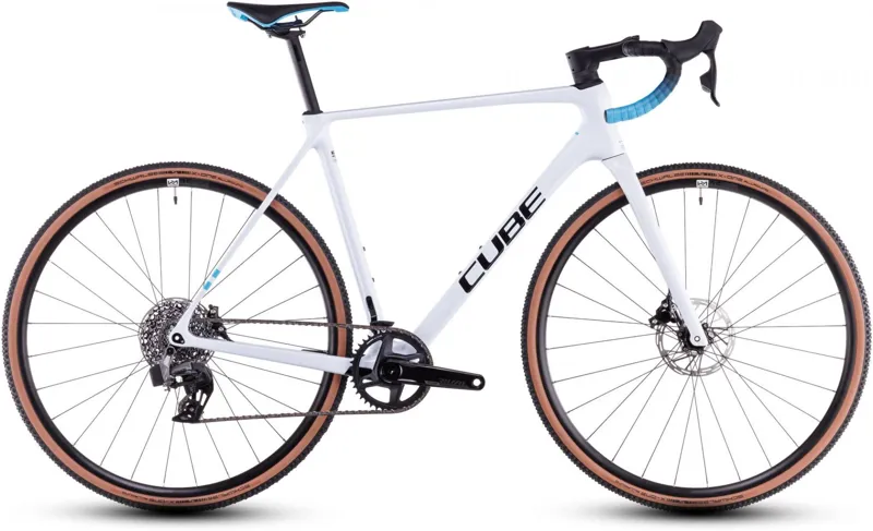 Cube Cross Race c:62 Race Cyclocross Bike in Polar White/Blue
