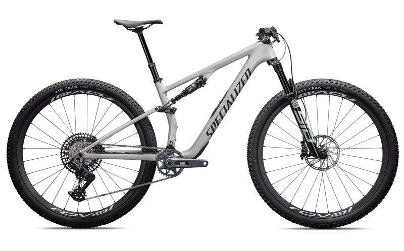 Specialized Epic 8 Expert MTB in Gloss Dolomite Metallic/Obsidian