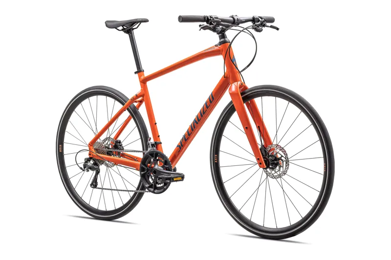 Specialized Sirrus 4.0 Road Bike In Gloss Cactus Bloom/Satin Mystic Blue Reflective-4