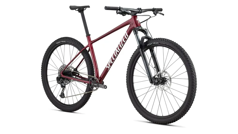 Specialized Chisel Hardtail XC Mountain Bike in Maroon/White-2