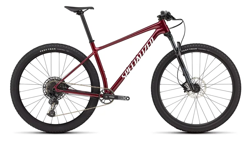 Specialized Chisel Hardtail XC Mountain Bike in Maroon/White