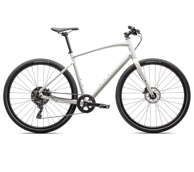 Specialized Sirrus X 2.0 Hybrid Bike In Gloss Dune White/Dove Grey Reflective