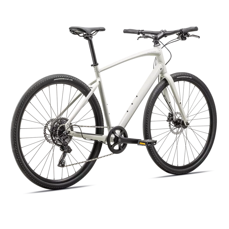 Specialized Sirrus X 2.0 Hybrid Bike In Gloss Dune White/Dove Grey Reflective-1