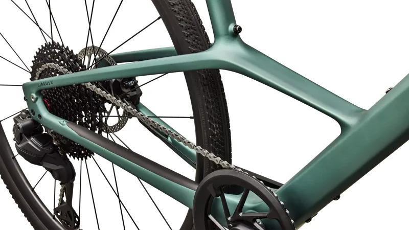 Specialized Sirrus X 6. 0 Hybrid Bike in Gloss Fjord Metallic Green-5
