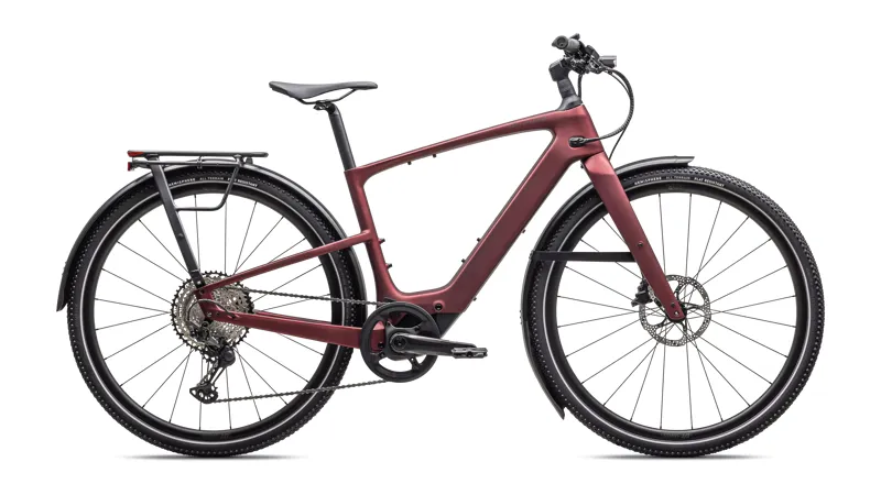 Specialized Turbo Vado SL 2 6.0 EQ Carbon E-City Bike In Satin Red Sky/Red Onyx Frost