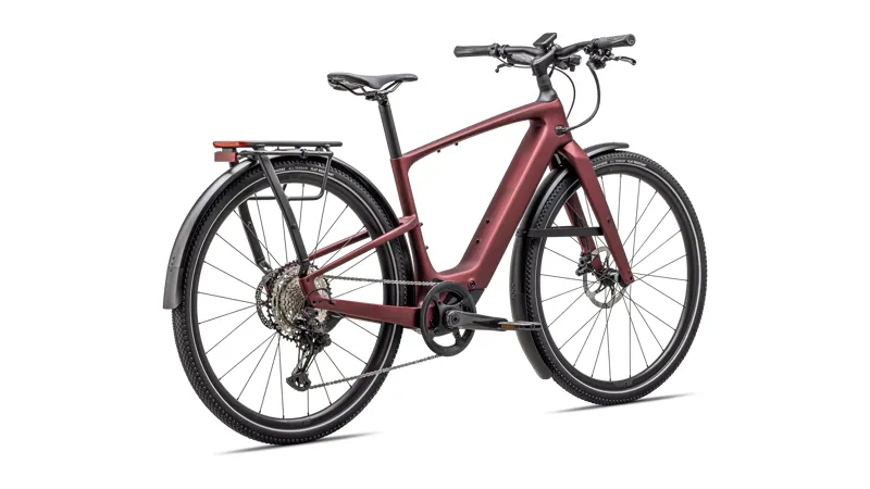Specialized Turbo Vado SL 2 6.0 EQ Carbon E-City Bike In Satin Red Sky/Red Onyx Frost-5