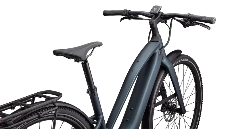 Specialized Turbo Vado 5.0 Step-Through eHybrid Bike in Satin Deep Lake Metallic-4