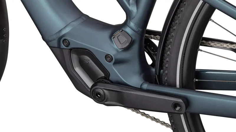 Specialized Turbo Vado 5.0 Step-Through eHybrid Bike in Satin Deep Lake Metallic-1