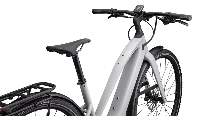 Specialized Turbo Vado 5.0 Step-Through eHybrid Bike in Gloss Dove Gray-4
