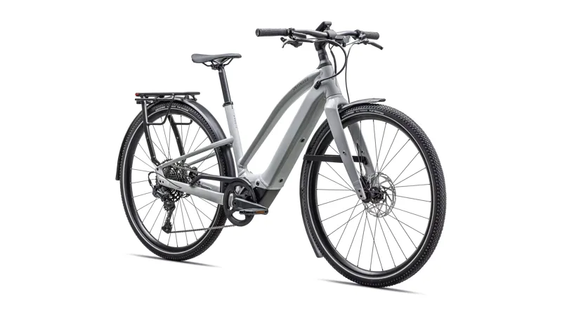 Specialized Turbo Vado 5.0 Step-Through eHybrid Bike in Gloss Dove Gray-6
