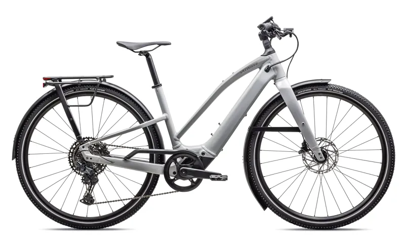 Specialized Turbo Vado 5.0 Step-Through eHybrid Bike in Gloss Dove Gray