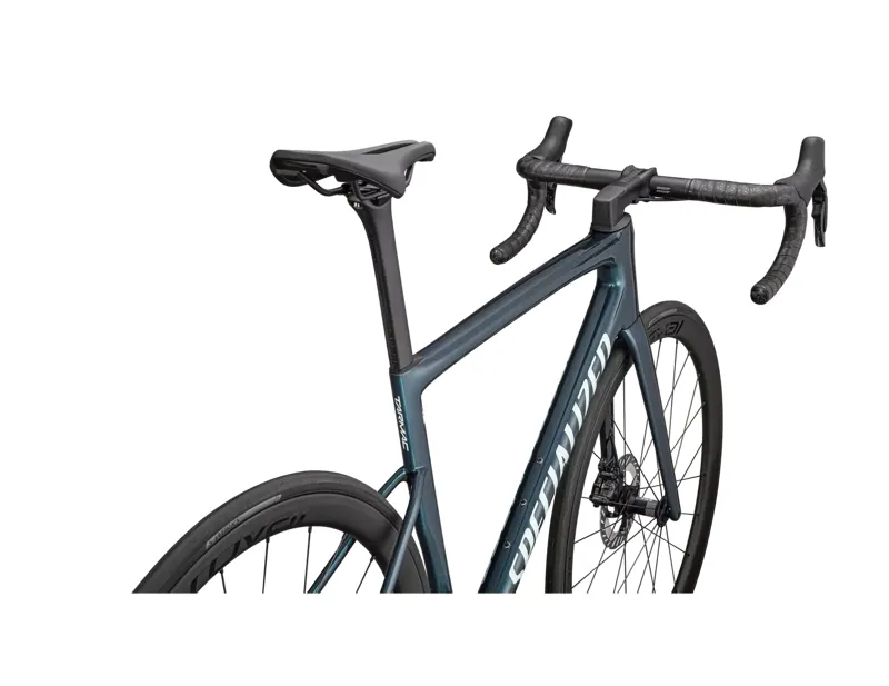 Specialized Tarmac SL8 Expert - Ultegra Di2 Road Race Bike In Gloss Deep Lake Metallic/Green Pearl Over Seafoam-3