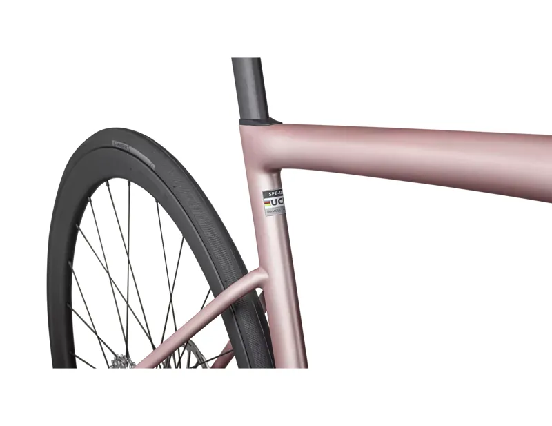 Specialized Tarmac SL8 Expert Road Race Bike In Satin Champagne/Black Pearl-1