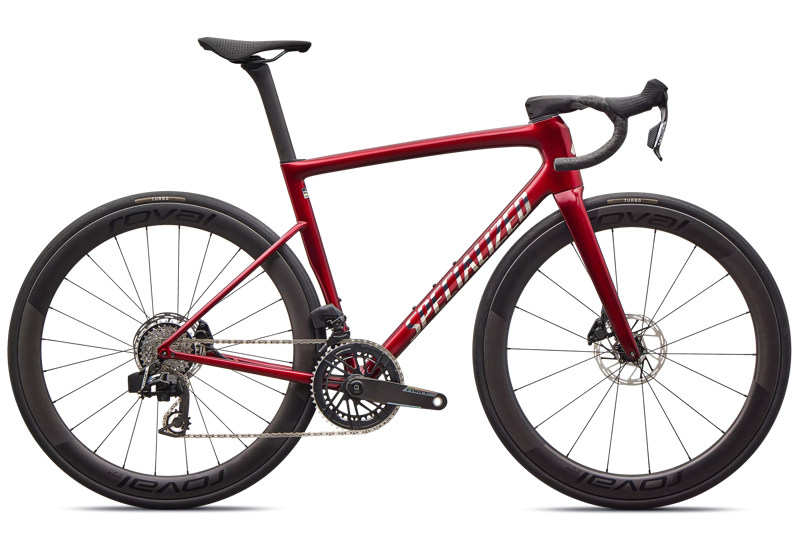 Specialized Tarmac SL8 Pro SRAM Force AXS Road Bike in Gloss Red Sky