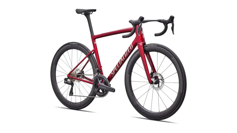 Specialized Tarmac SL8 Pro - Shimano Ultegra Di2 Road Bike in Gloss Red Sky / Chrome-1