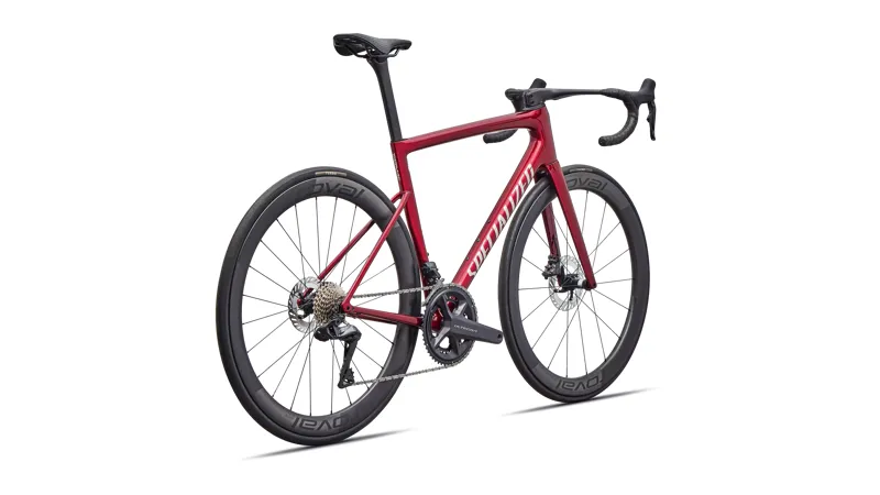 Specialized Tarmac SL8 Pro - Shimano Ultegra Di2 Road Bike in Gloss Red Sky / Chrome-2