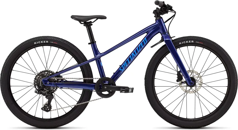 Specialized Riprock 24 Kids Bike in Gloss Majesty Blue Metallic / Sky Blue