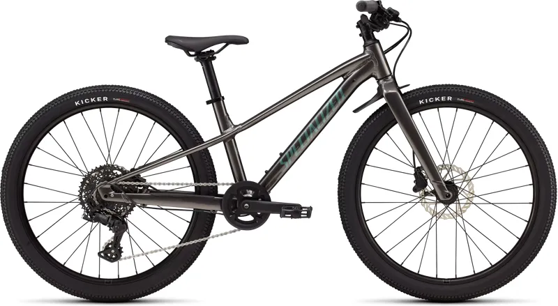 Specialized Riprock 24 Kids Bike in Gloss Smoke / Fjord Metallic