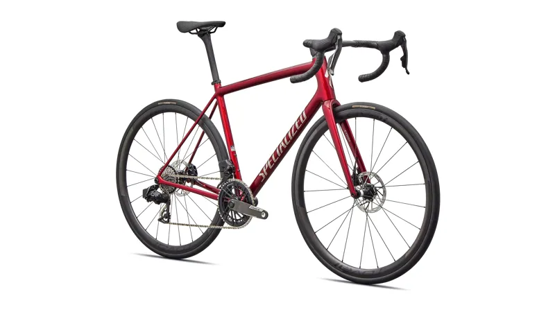 Specialized Aethos 2 Pro 2026 Road Bike - SRAM Force AXS in Gloss Red Sky-1