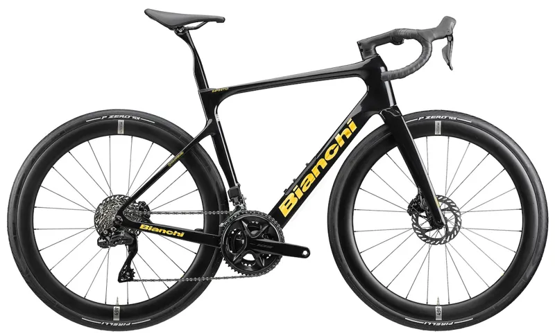Bianchi Infinito Pro Shimano 105 Di2 Endurance Road Bike in Black Metal