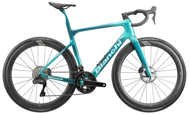 Bianchi Infinito Pro Ultegra Di2 12 speed Endurance Road Bike in Celeste Sufmato