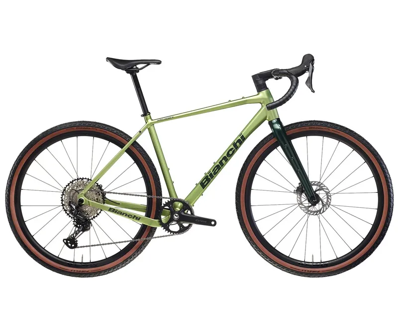 Bianchi Arcadex AL GRX 610/822 1X12SP Gravel Bike in Light Green - Forest Green