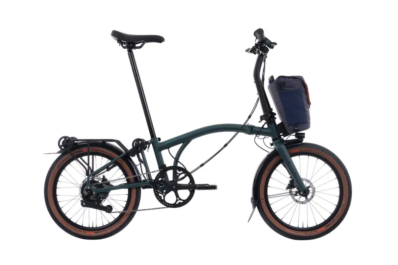 Brompton Electric G Line 4-speed E-Folding Bike in Forest Green