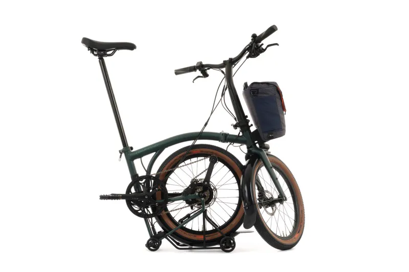 Brompton Electric G Line 4-speed E-Folding Bike in Forest Green-2