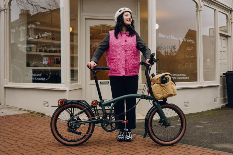 Brompton Electric G Line 4-speed E-Folding Bike in Forest Green-6