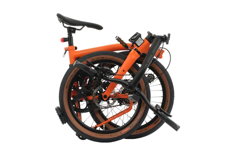 Brompton G Line Folding Bike in Medium Orange-2