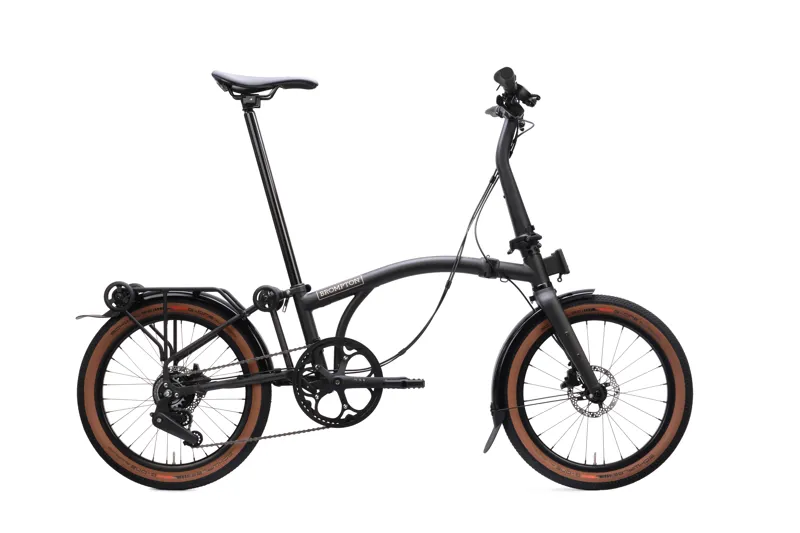 Brompton G Line Folding Bike in Small Space Black