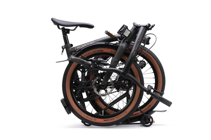 Brompton G Line Folding Bike in Small Space Black-2